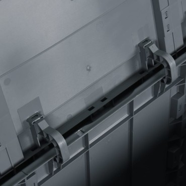 vidaXL Μπαούλο Αποθήκευσης Κήπου Γκρι 270 Λίτρα Ρατάν Πολυπροπυλενίου 118,5x44,5x51cm 1 τεμ.