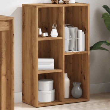 vidaXL Βιβλιοθήκη Artisan Δρυς 50x25x80cm Επεξεργασμένο Ξύλο 1 τεμ.