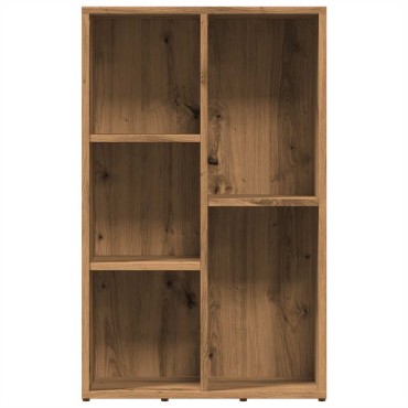 vidaXL Βιβλιοθήκη Artisan Δρυς 50x25x80cm Επεξεργασμένο Ξύλο 1 τεμ.