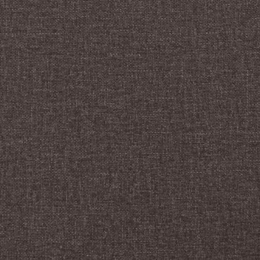 vidaXL Κρεβάτι Boxspring με Στρώμα Σκούρο Καφέ 90x200 εκ. Υφασμάτινο