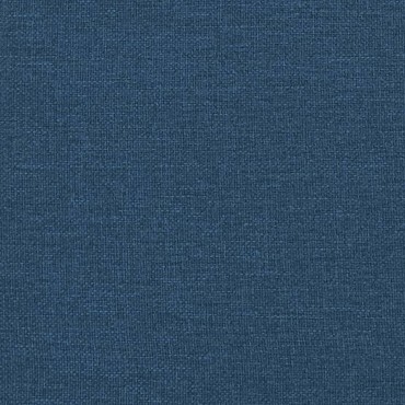 vidaXL Κρεβάτι Boxspring με Στρώμα Μπλε 140x200cm Υφασμάτινο 1 τεμ. - Διπλό