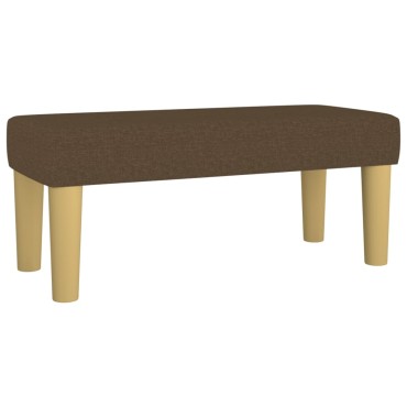 vidaXL Κρεβάτι Boxspring με Στρώμα Σκούρο Καφέ 100x200 εκ. Υφασμάτινο