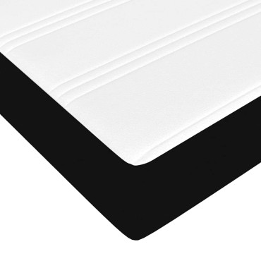 vidaXL Οθωμανικό κρεβάτι με στρώμα Μαύρο 90x200cm Ύφασμα