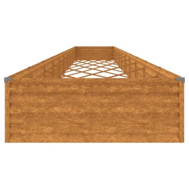 vidaXL Ζαρντινιέρα 960 x 100 x 36 εκ. από Ατσάλι Σκληρυθέν στον Αέρα