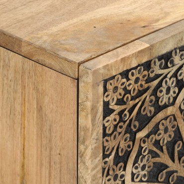 vidaXL Έπιπλο Τηλεόρασης 105x33x46cm από Μασίφ Ξύλο Μάνγκο