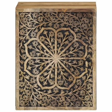 vidaXL Ντουλάπι Μπάνιου Επιτοίχιο 38x33x48cm από Μασίφ Ξύλο Μάνγκο 1 τεμ.