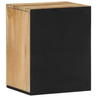 vidaXL Ντουλάπι Μπάνιου Επιτοίχιο 38x33x48cm από Μασίφ Ξύλο Μάνγκο 1 τεμ.