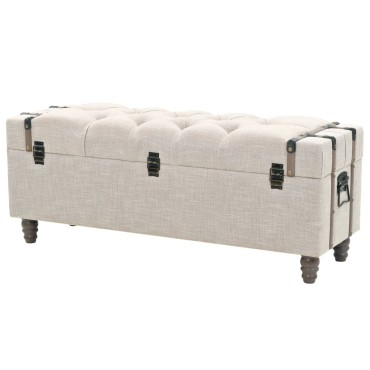 vidaXL Σετ Πάγκων Αποθήκευσης 3 τεμ. 112x37x45cm Μασίφ Ξύλο / Ατσάλι