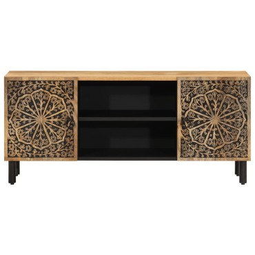 vidaXL Έπιπλο Τηλεόρασης 105x33x46cm από Μασίφ Ξύλο Μάνγκο