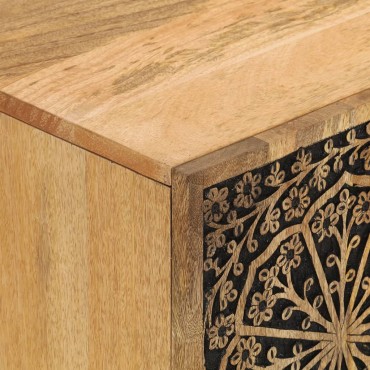 vidaXL Έπιπλο Τηλεόρασης 105x33x46cm από Μασίφ Ξύλο Μάνγκο