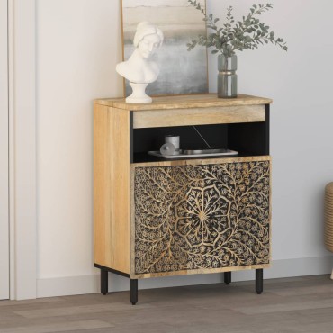 vidaXL Βοηθητικό Ντουλάπι 60x33x75cm από Μασίφ Ξύλο Μάνγκο 1 τεμ.