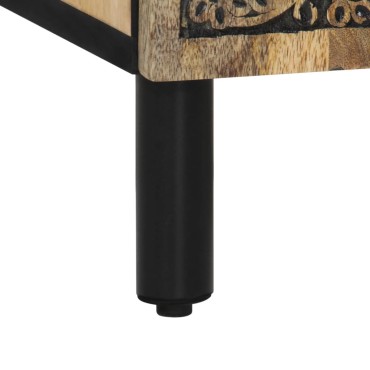 vidaXL Βοηθητικό Ντουλάπι 60x33x75cm από Μασίφ Ξύλο Μάνγκο 1 τεμ.