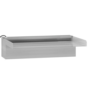 vidaXL Σιντριβάνι Καταρράκτης Πισίνας με RGB LED 30 εκ Ανοξειδ. Ατσάλι