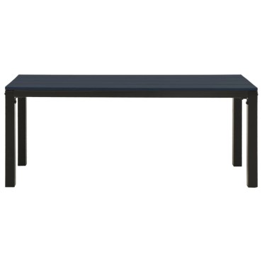 vidaXL Παγκάκι Κήπου Μαύρο από Ατσάλι / WPC 110x39x45cm 1 τεμ.