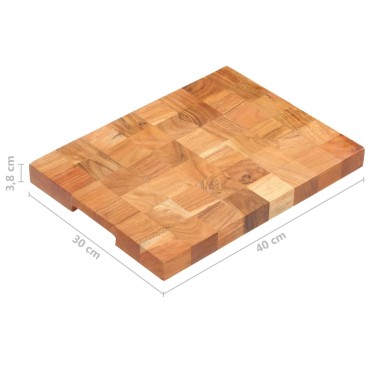 vidaXL Επιφάνεια Κοπής 40 x 30 x 3,8 εκ. από Μασίφ Ξύλο Ακακίας