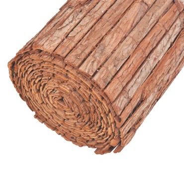 vidaXL Φράχτης Κήπου 1000x50cm από Φλοιό Δέντρου