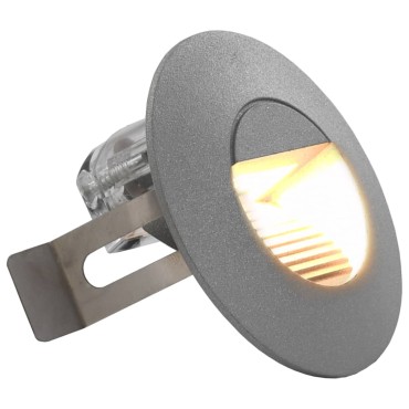 vidaXL Φωτιστικά Τοίχου LED Εξωτερικού Χώρου Στρογγυλά 6 τεμ. Ασημί 5W