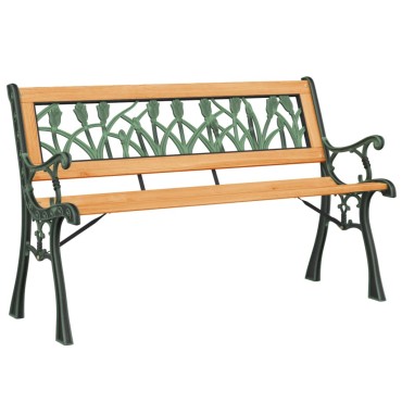 vidaXL Παγκάκι Κήπου από Μασίφ Ξύλο Ελάτης 116x53x74cm 1 τεμ.