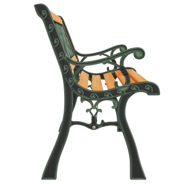 vidaXL Παγκάκι Κήπου από Μασίφ Ξύλο Ελάτης 116x53x74cm 1 τεμ.