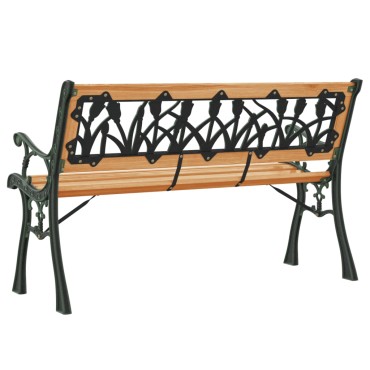 vidaXL Παγκάκι Κήπου από Μασίφ Ξύλο Ελάτης 116x53x74cm 1 τεμ.