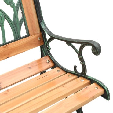 vidaXL Παγκάκι Κήπου από Μασίφ Ξύλο Ελάτης 116x53x74cm 1 τεμ.