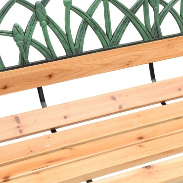 vidaXL Παγκάκι Κήπου από Μασίφ Ξύλο Ελάτης 116x53x74cm 1 τεμ.