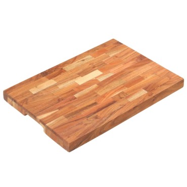vidaXL Επιφάνεια Κοπής 50 x 35 x 4 εκ. από Μασίφ Ξύλο Ακακίας