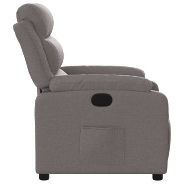 vidaXL Πολυθρόνα Ανακλινόμενη Taupe Υφασμάτινη 75x92,5x100cm 1 τεμ.