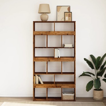 vidaXL Βιβλιοθήκη Όψη Παλαιού Ξύλου 100x33x187,5cm Επεξεργασμένο Ξύλο 1 τεμ.
