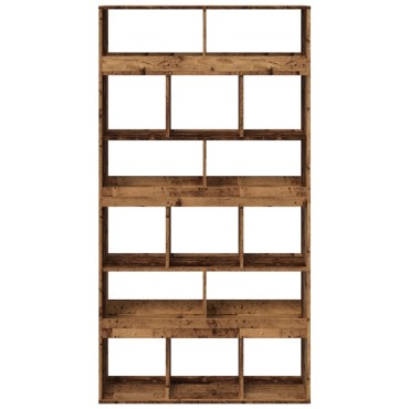 vidaXL Βιβλιοθήκη Όψη Παλαιού Ξύλου 100x33x187,5cm Επεξεργασμένο Ξύλο 1 τεμ.