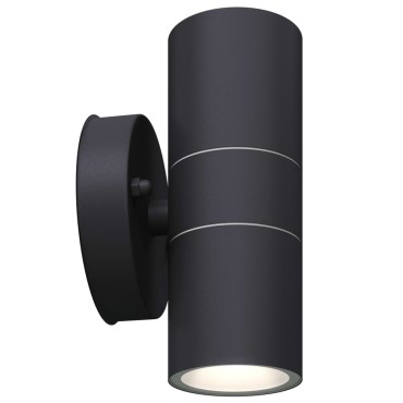vidaXL Φωτιστικά Τοίχου LED Εξωτερικού Χώρου 2 τεμ. Ανοξείδωτο Ατσάλι