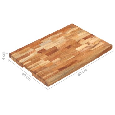 vidaXL Επιφάνεια Κοπής 60 x 40 x 4 εκ. από Μασίφ Ξύλο Ακακίας