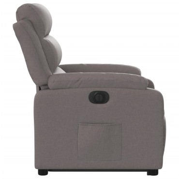 vidaXL Πολυθρόνα Ηλεκτρική Ανακλ.Taupe Υφασμάτινη 75x92,5x100cm 1 τεμ.