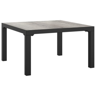 vidaXL Τραπέζάκι Κήπου Γκρι 55x55x31cm από DPC και Ατσάλι