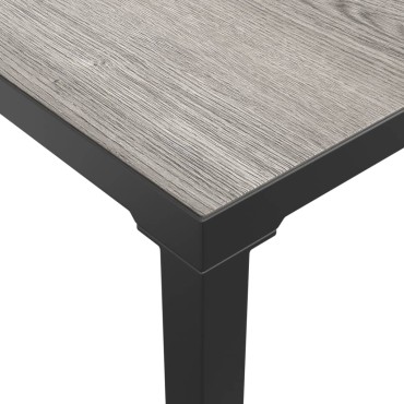 vidaXL Τραπέζάκι Κήπου Γκρι 55x55x31cm από DPC και Ατσάλι