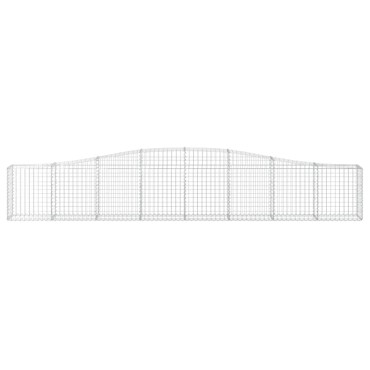 vidaXL Συρματοκιβώτια Τοξωτά 15 τεμ. 400x30x60/80 εκ. Γαλβαν. Ατσάλι