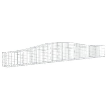 vidaXL Συρματοκιβώτια Τοξωτά 15 τεμ. 400x30x40/60 εκ. Γαλβαν. Ατσάλι
