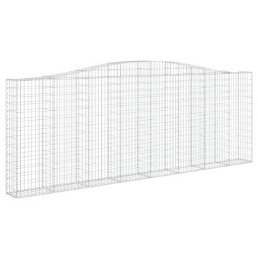 vidaXL Συρματοκιβώτια Τοξωτά 9 τεμ. 400x30x140/160 εκ. Γαλβαν. Ατσάλι