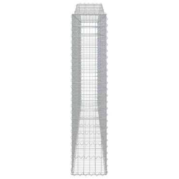 vidaXL Συρματοκιβώτια Τοξωτά 9 τεμ. 400x30x140/160 εκ. Γαλβαν. Ατσάλι