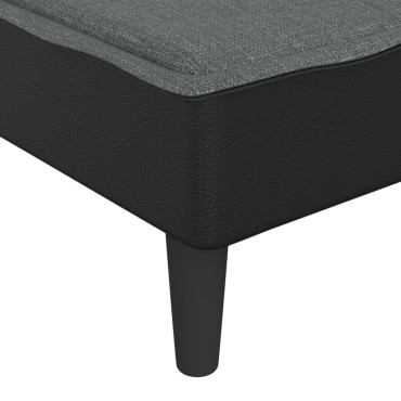 vidaXL Ανάκλιντρο Σκούρο Γκρι Υφασμάτινο 55x140x70cm 1 τεμ.