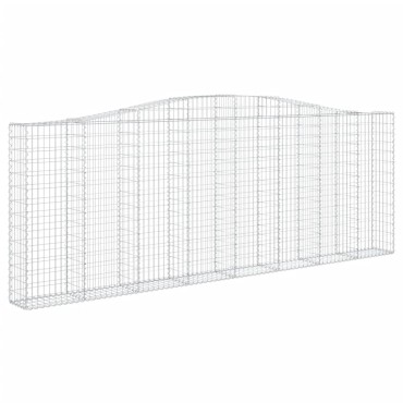 vidaXL Συρματοκιβώτια Τοξωτά 10 τεμ. 400x30x140/160 εκ. Γαλβαν. Ατσάλι