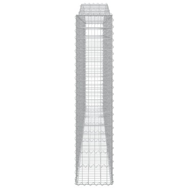 vidaXL Συρματοκιβώτια Τοξωτά 10 τεμ. 400x30x140/160 εκ. Γαλβαν. Ατσάλι