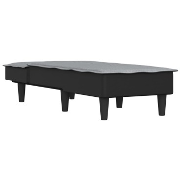 vidaXL Ανάκλιντρο Ανοιχτό Γκρι Υφασμάτινο 55x140x70cm 1 τεμ.
