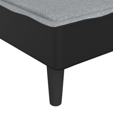 vidaXL Ανάκλιντρο Ανοιχτό Γκρι Υφασμάτινο 55x140x70cm 1 τεμ.