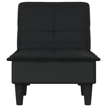 vidaXL Ανάκλιντρο Μαύρο Υφασμάτινο 55x140x70cm 1 τεμ.