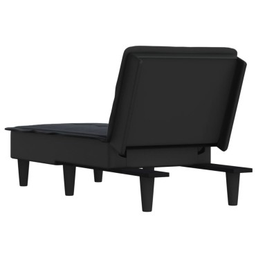 vidaXL Ανάκλιντρο Μαύρο Υφασμάτινο 55x140x70cm 1 τεμ.