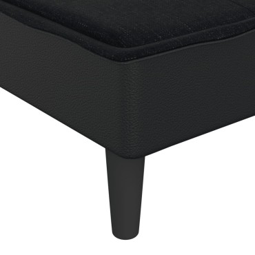 vidaXL Ανάκλιντρο Μαύρο Υφασμάτινο 55x140x70cm 1 τεμ.