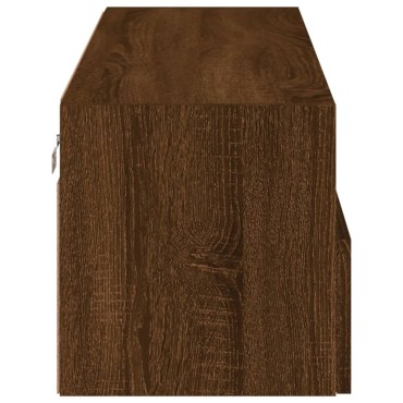 vidaXL Έπιπλο Τηλεόρασης Τοίχου Καφέ Δρυς 100x30x30cm Επεξ. Ξύλο