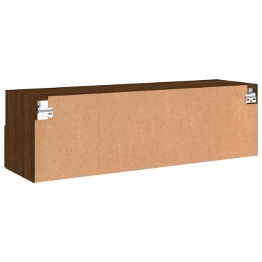 vidaXL Έπιπλο Τηλεόρασης Τοίχου Καφέ Δρυς 100x30x30cm Επεξ. Ξύλο