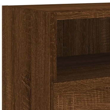vidaXL Έπιπλο Τηλεόρασης Τοίχου Καφέ Δρυς 100x30x30cm Επεξ. Ξύλο